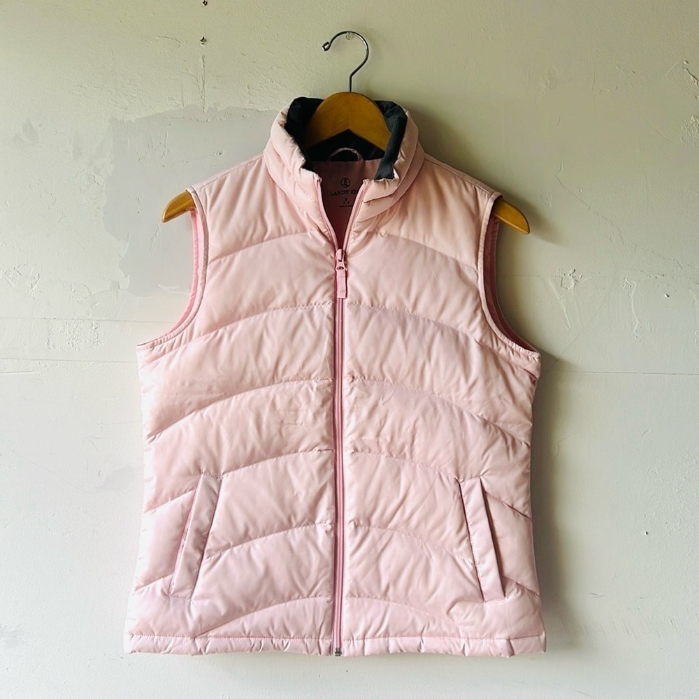 Land’s End Pink Puffer Vest